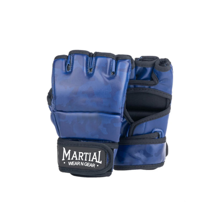 MMA gloves Fighter Competition - blue/camo